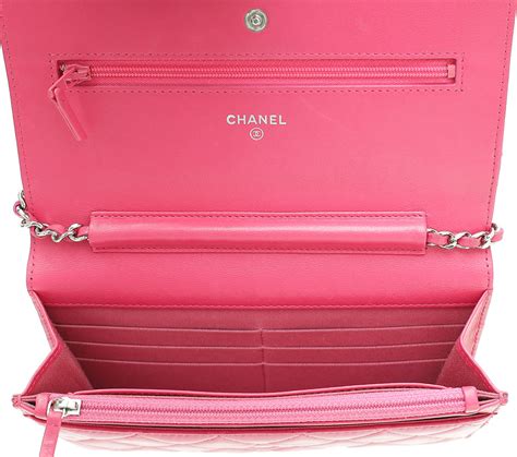 chanel hot pink wallet|chanel wallet original price.